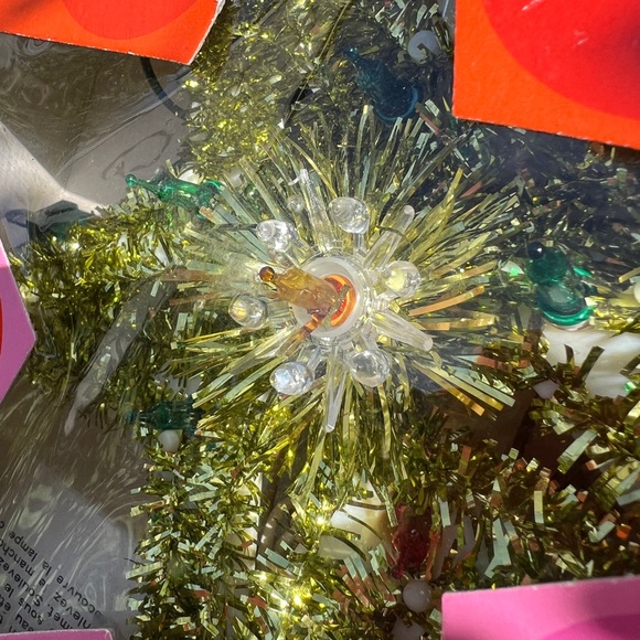 Vintage Christmas tree topper, gold light up tree topper - Picture 13 of 13